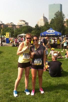 BAA 10k on Boston Common with Stacey
